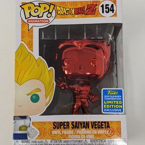 Funko Pop Dragonball Z Chrome Super Saiyan Vegeta